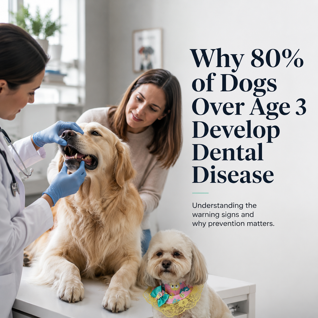 Why 80% of Dogs Over Age 3 Develop Dental Disease