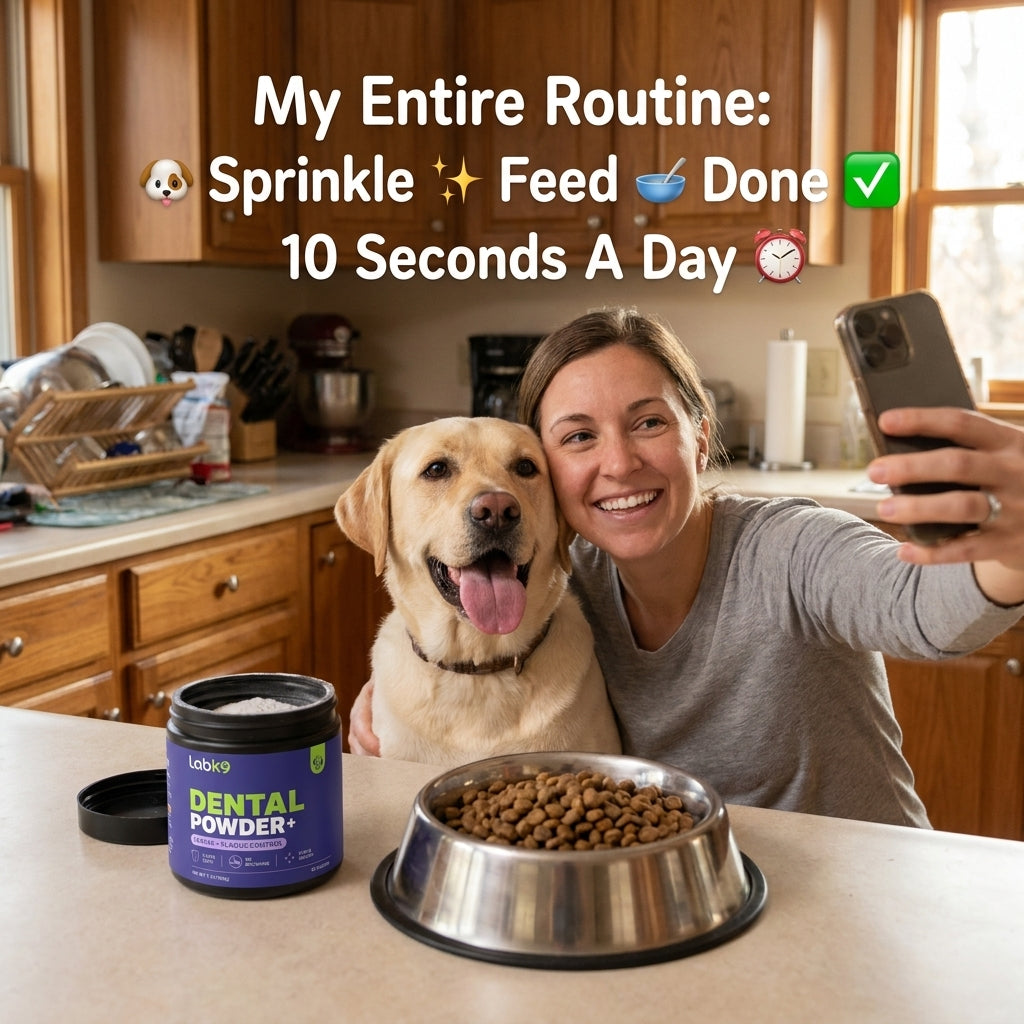 LabK9 Dog Dental Powder - Fix your dog’s bad breath without brushing